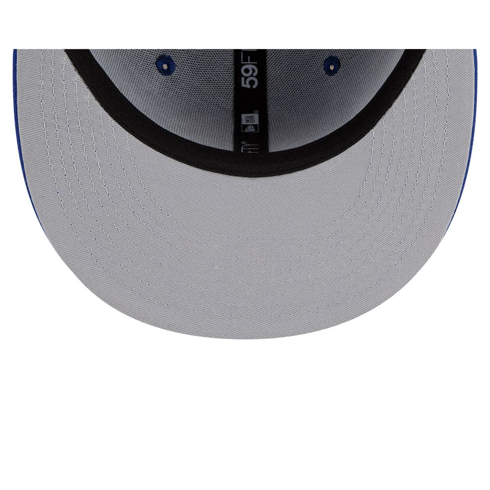 New Era Caps New York Knicks New Era NBA 21-22 Back Half 59FIFTY Fitted Hat - Blue