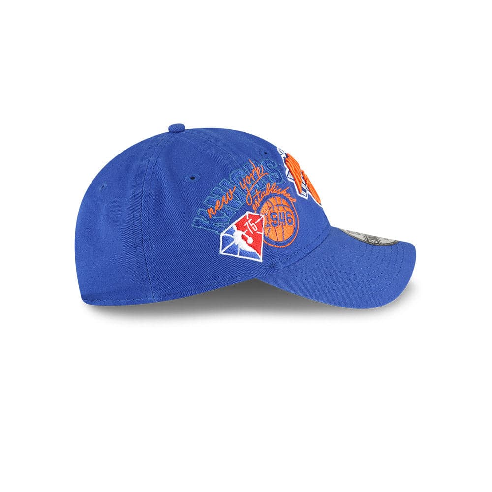 New Era Caps New York Knicks New Era NBA 21-22 Back Half 9TWENTY Hat - Blue