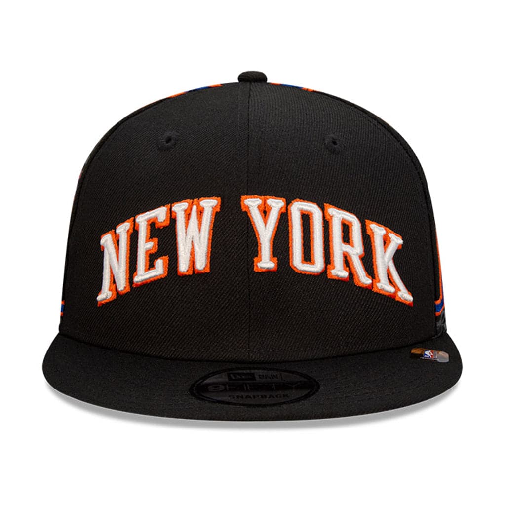 New Era Caps New York Knicks New Era NBA 21-22 City Edition 9FIFTY Snapback Hat - Black