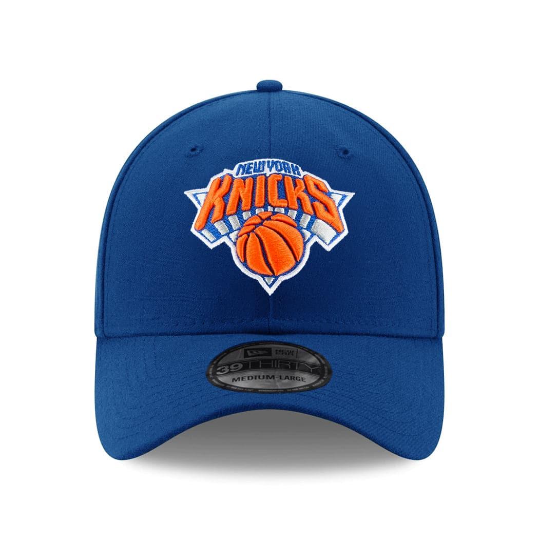 New Era Caps New York Knicks New Era NBA Team 39THIRTY Flex Fit Curve Hat - Blue