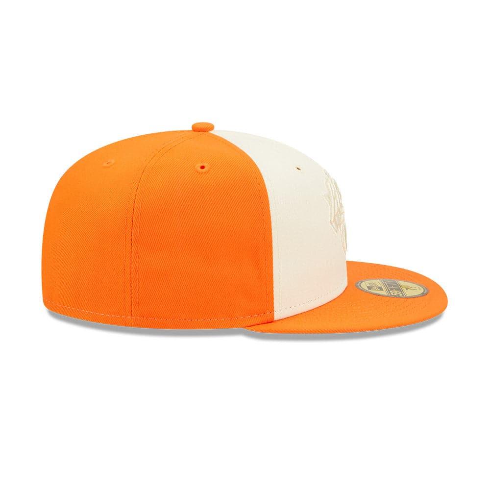 New Era Caps New York Knicks New Era NBA Tonal 2-Tone 59FIFTY Fitted Hat - Orange