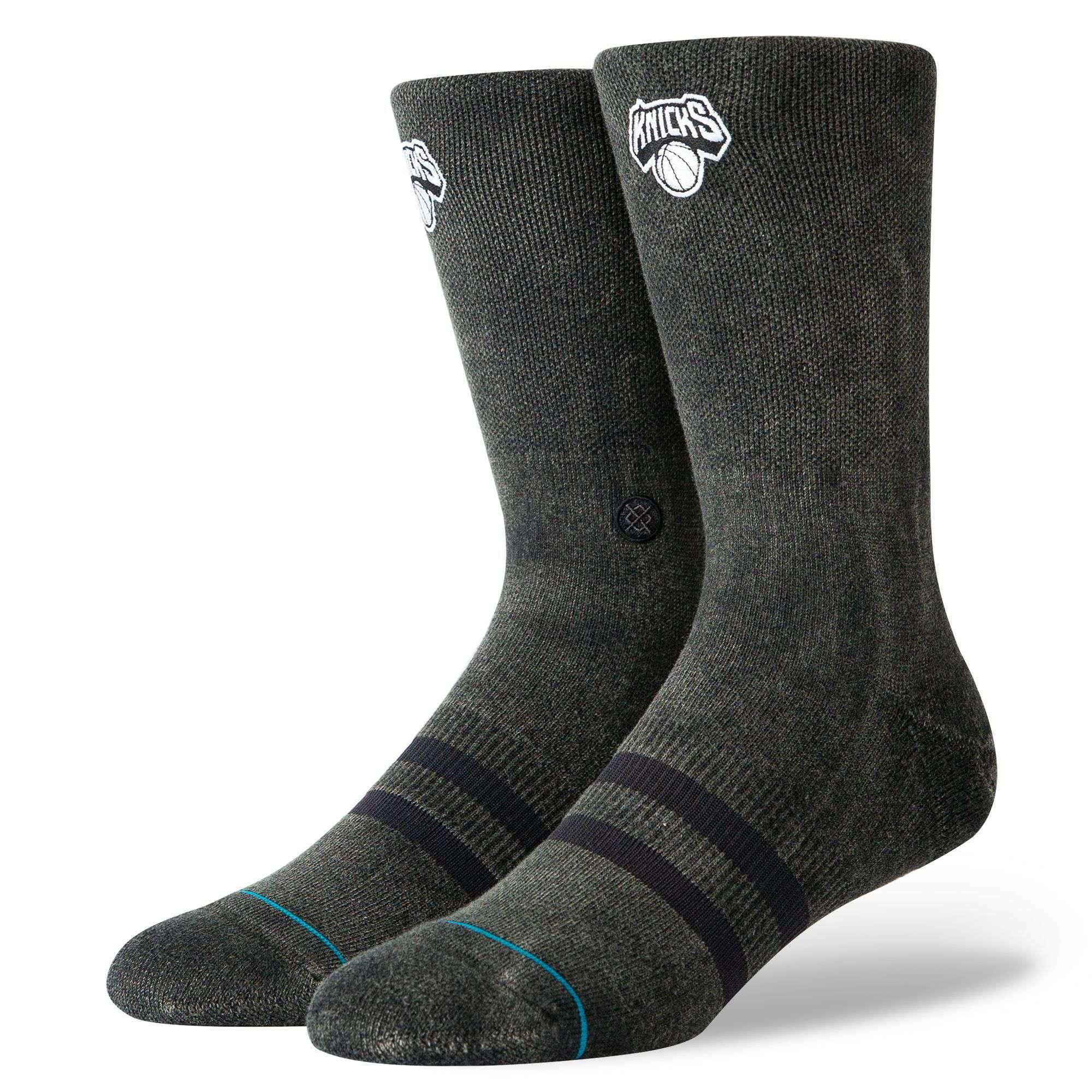 Stance Socks New York Knicks Stance NBA Blacktop Crew Socks - Black