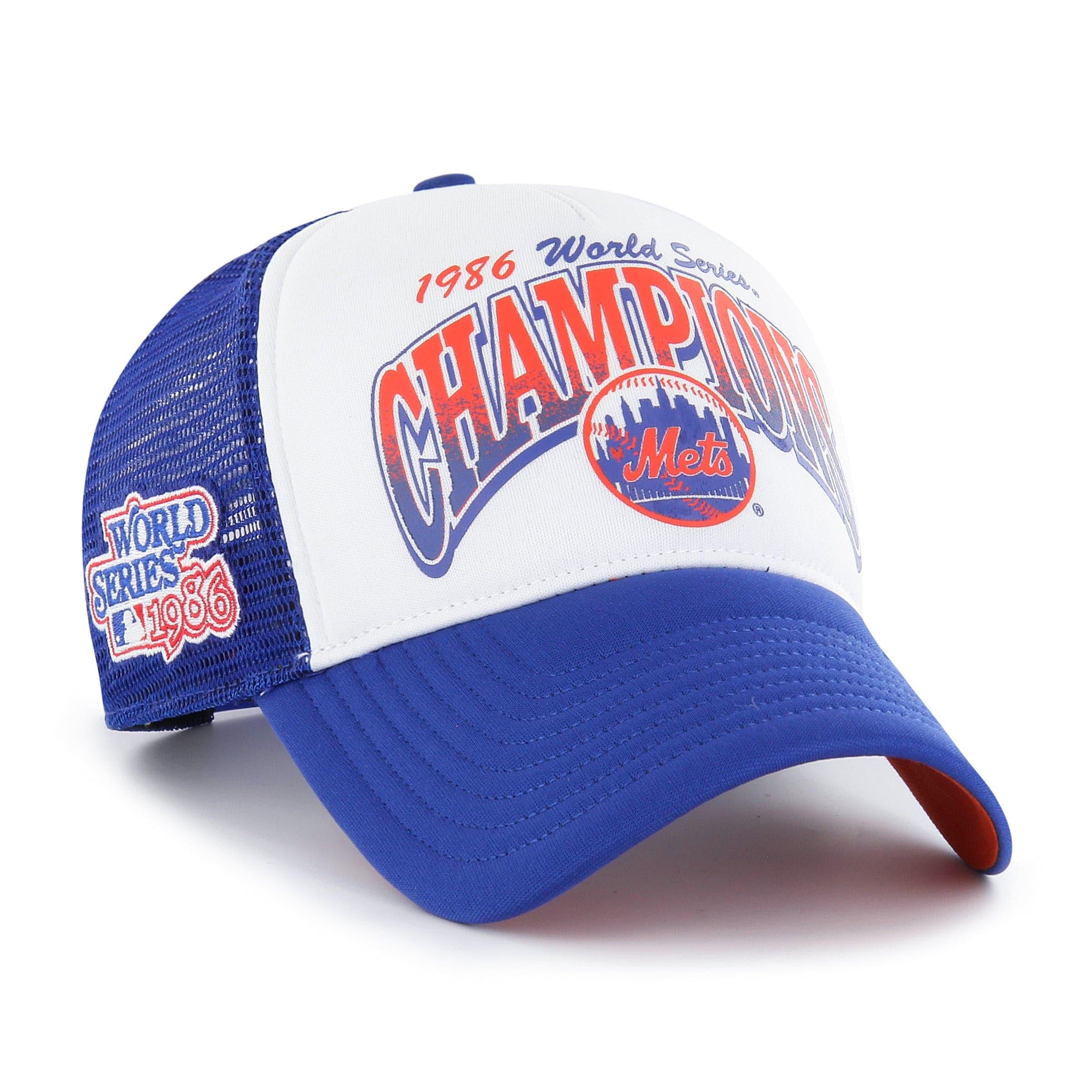 47 Brand Caps New York Mets '47 MLB Foam Champ Offside DT Trucker Snapback Hat - Royal