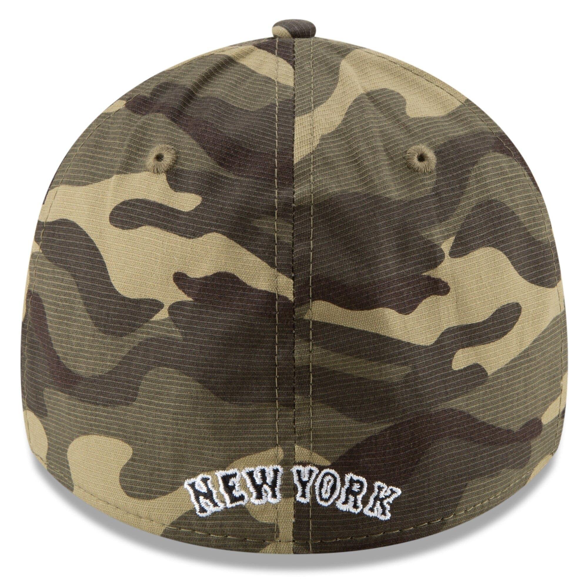 New Era Caps New York Mets New Era MLB 2021 Armed Forces 39THIRTY Flex Fit Curve Hat - Camo