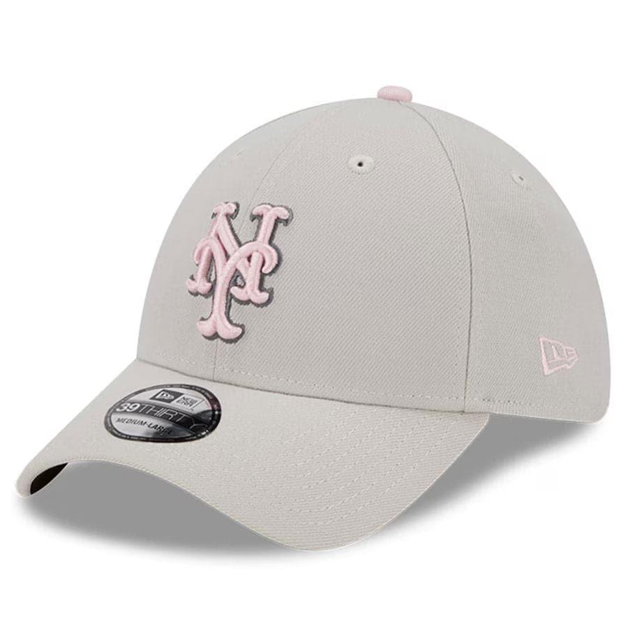 New Era Caps New York Mets New Era MLB 23 Mothers Day 39THIRTY Stretch-Fit Hat - Stone