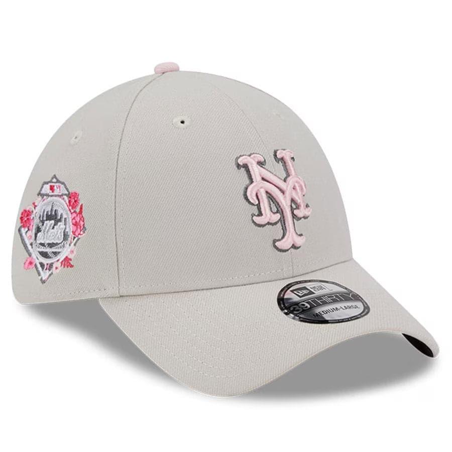 New Era Caps New York Mets New Era MLB 23 Mothers Day 39THIRTY Stretch-Fit Hat - Stone