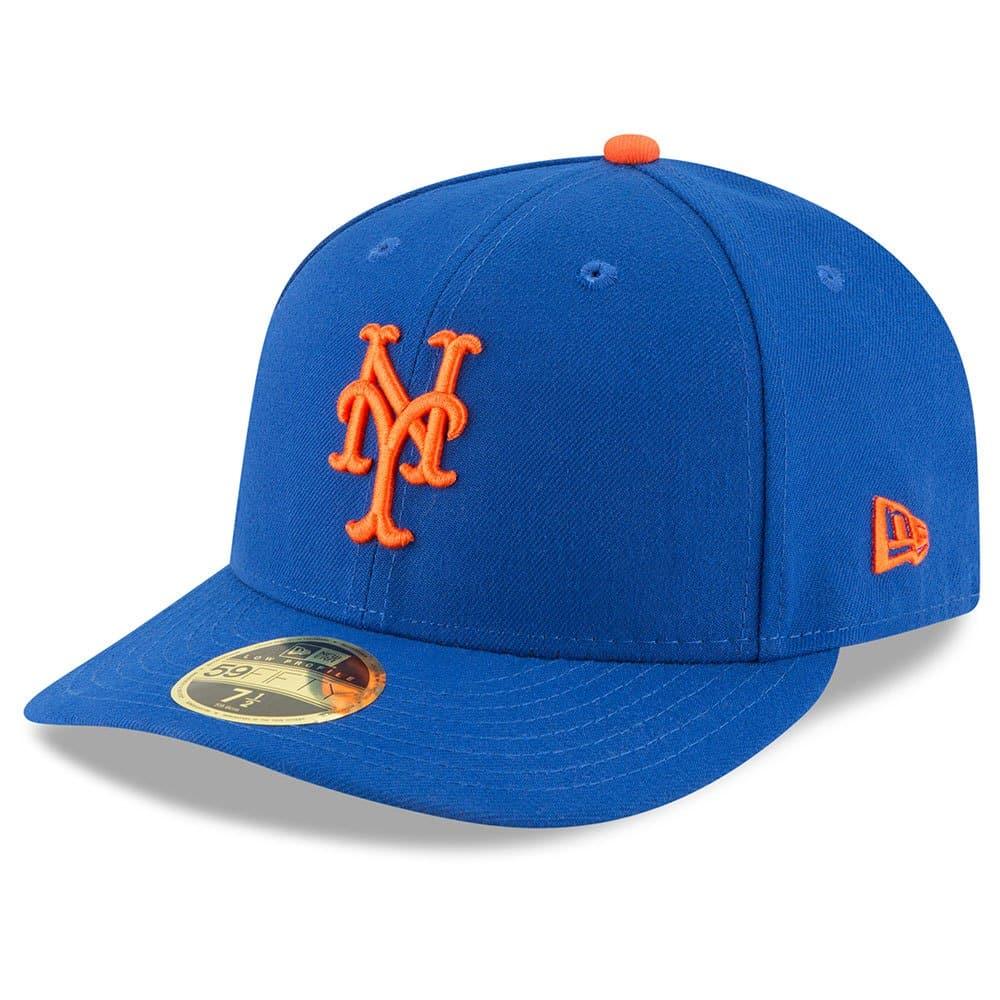 New Era Caps New York Mets New Era MLB AC On-Field Game Low Profile 59FIFTY Fitted Hat - Blue