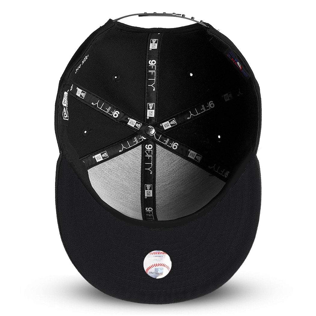 New Era Caps New York Mets New Era MLB Black On Black 9FIFTY Snapback Hat
