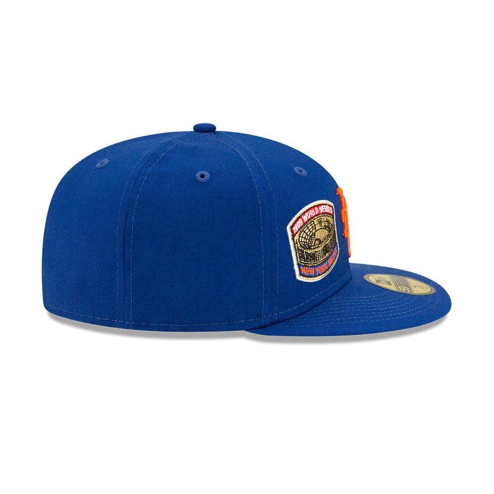 New Era Caps New York Mets New Era MLB Champions Patch 59FIFTY Fitted Hat - Blue