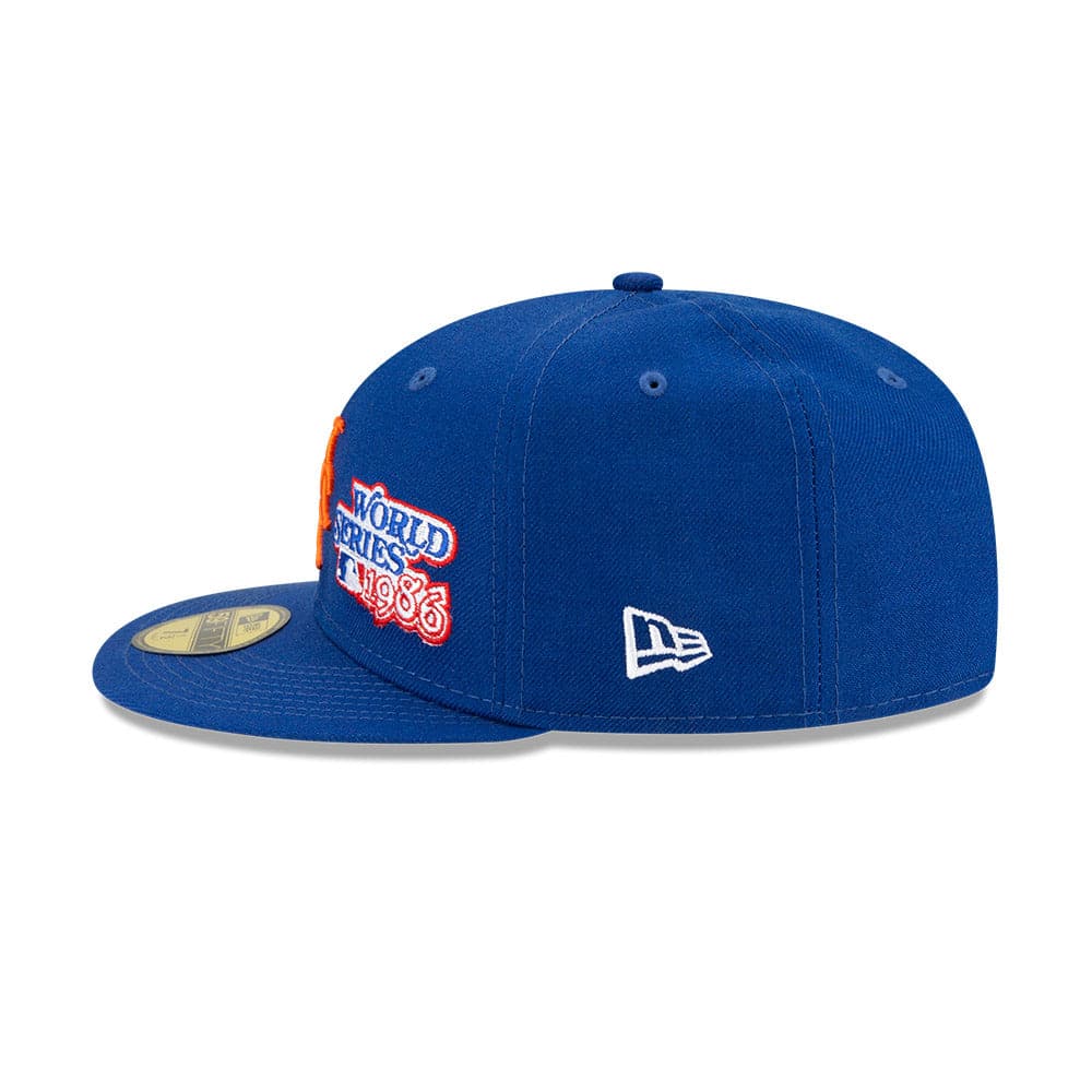 New Era Caps New York Mets New Era MLB Champions Patch 59FIFTY Fitted Hat - Blue