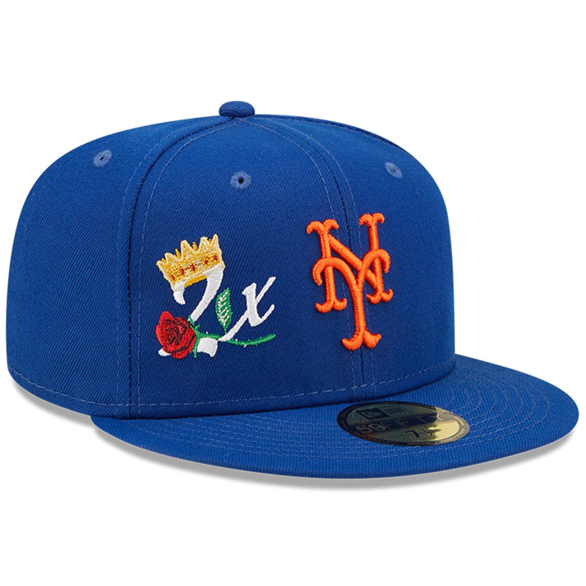 New Era Caps New York Mets New Era MLB Crown Champs 59FIFTY Fitted Hat - Blue