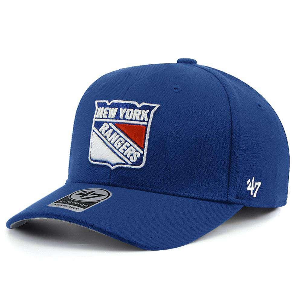 47 Brand Caps New York Rangers '47 NHL Audible DB Pre-Curved Snapback Hat - Blue