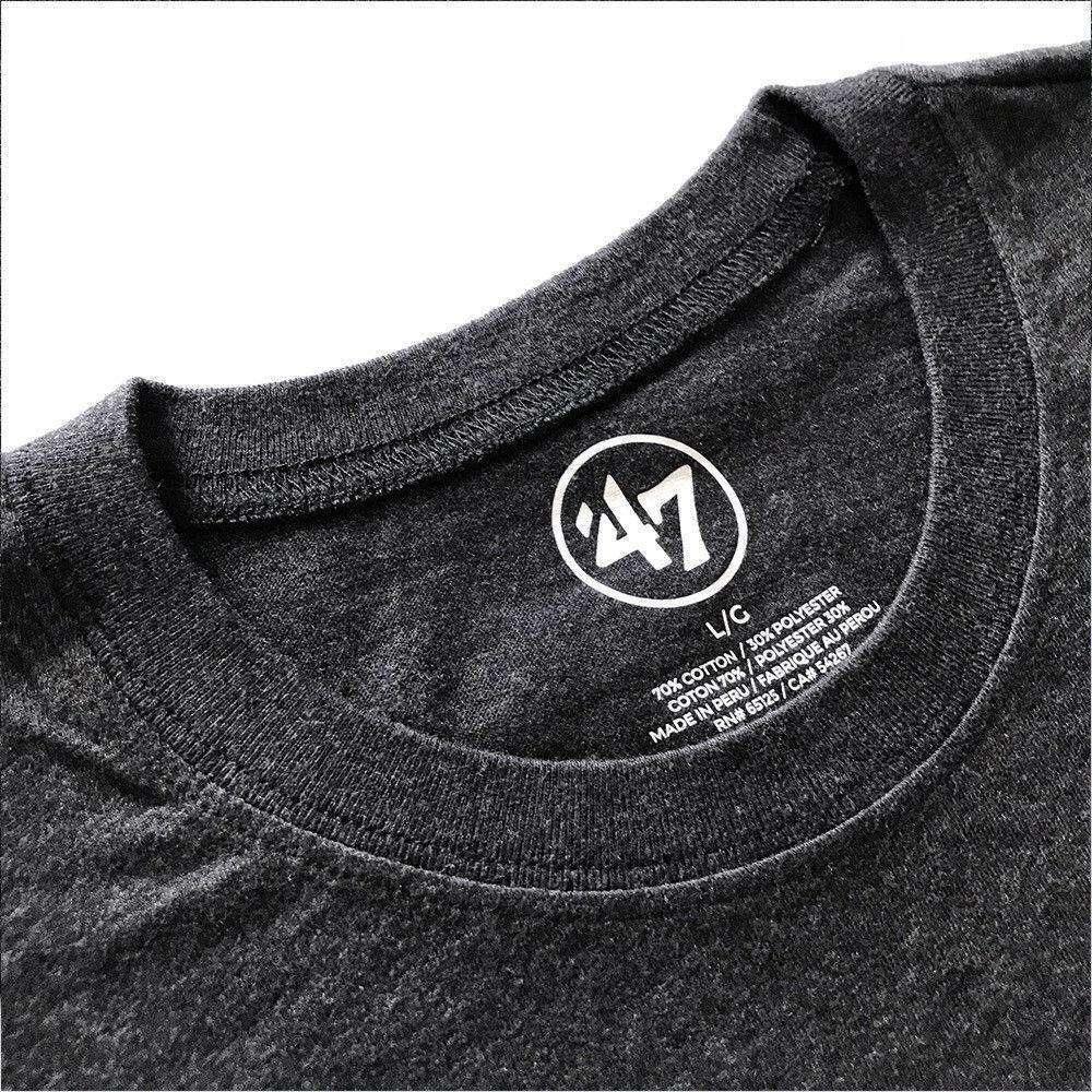 47 Brand T-Shirts New York Yankees '47 MLB Black Imprint T-Shirt - Charcoal Marle