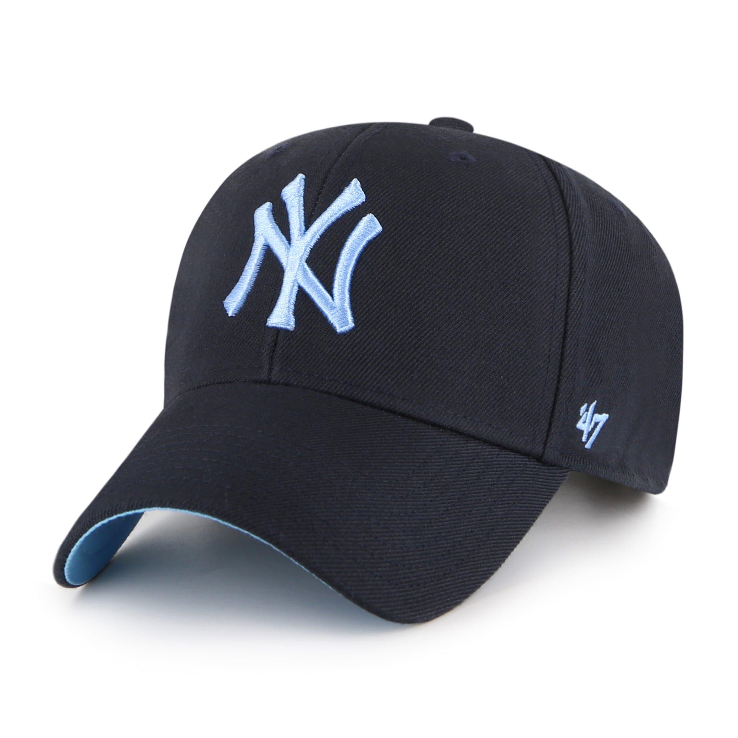 47 Brand Caps New York Yankees '47 MLB Blue World Series Patch MVP Snapback Hat - Navy