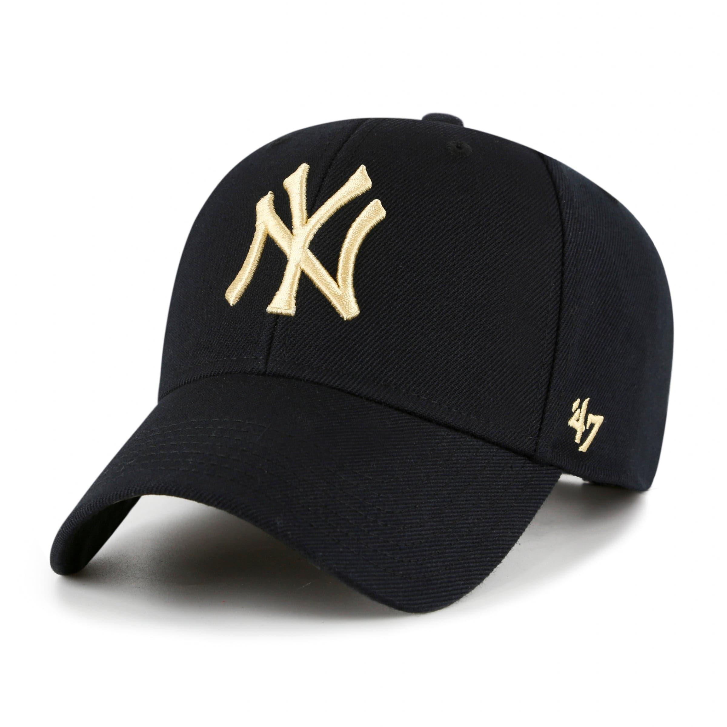 47 Brand Caps New York Yankees '47 MLB Gold World Series MVP Snapback Hat - Black