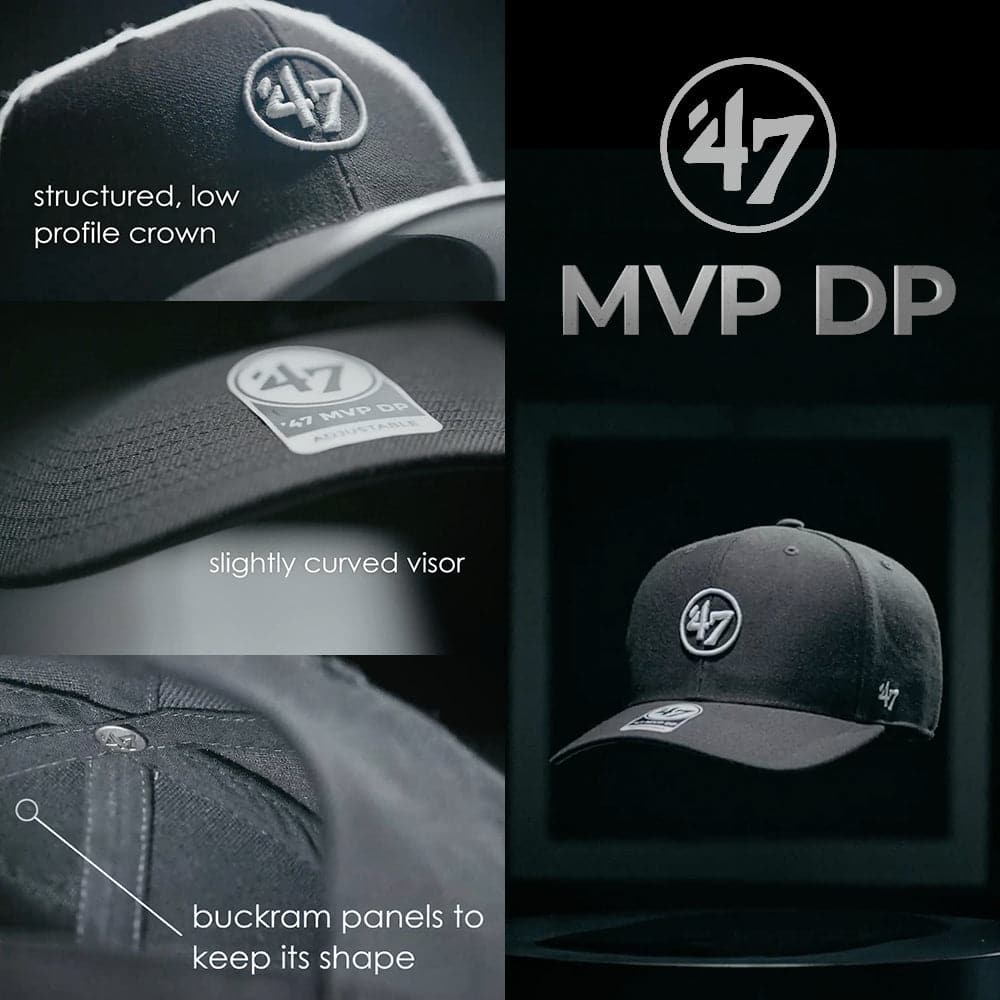 47 Brand Caps New York Yankees '47 MLB Sili Tech Performance MVP DP Pre-Curved Snapback Hat - Navy