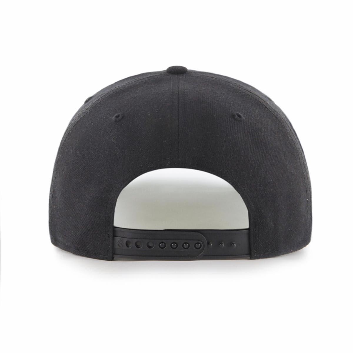47 Brand Caps New York Yankees ‘47 MLB Street Script MVP DP Pre-Curved Snapback Hat - Black