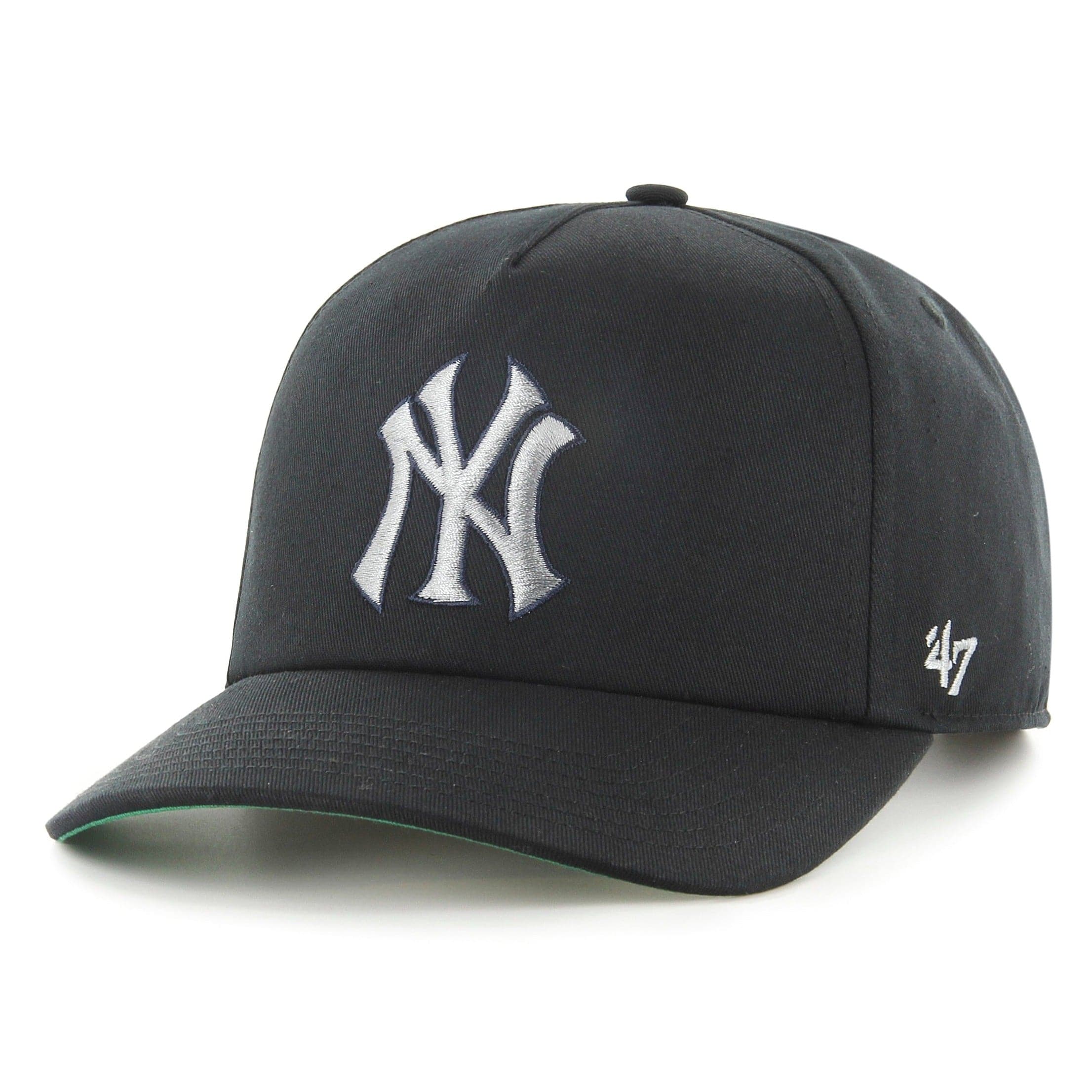 47 Brand Caps New York Yankees '47 MLB Team Nantasket Pre-Curved Snapback Hat - Black
