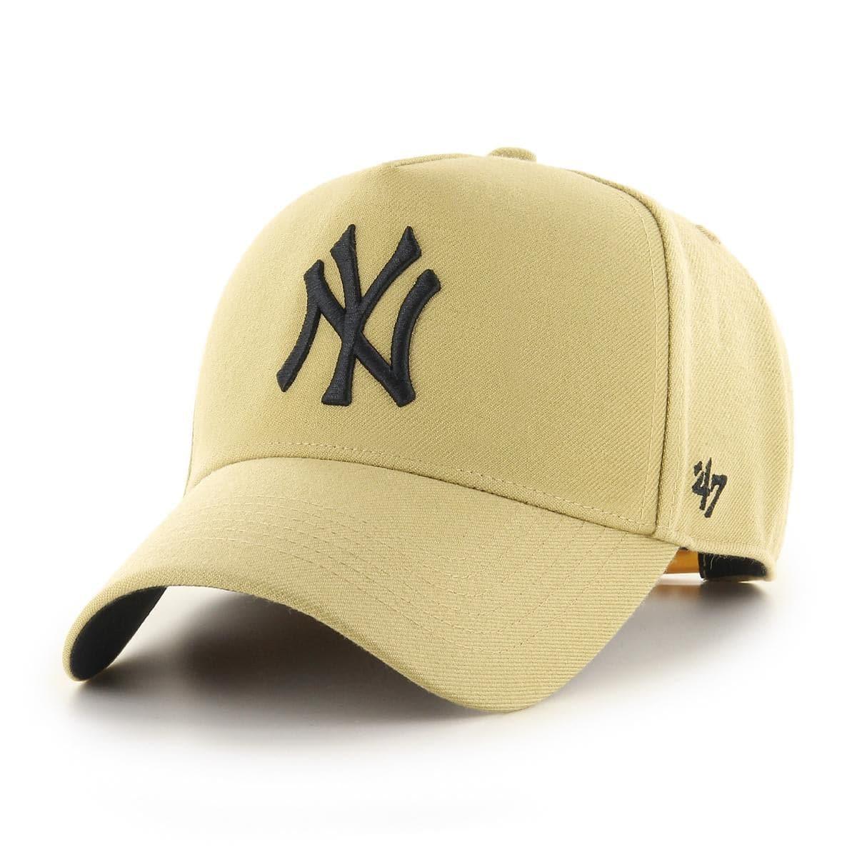 47 Brand Caps New York Yankees ‘47 MLB Tonal Logo MVP DT Curve Snapback Hat - Tan