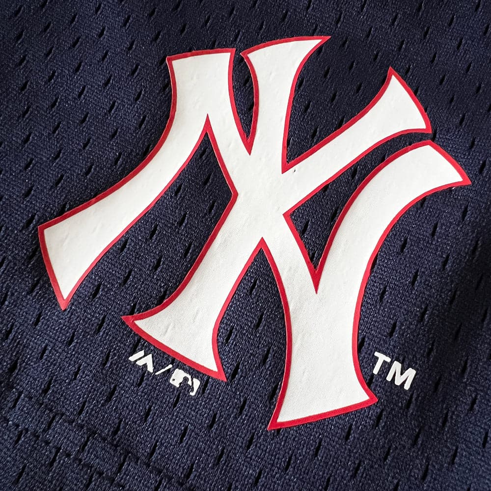 Majestic Athletic Shorts New York Yankees Majestic Athletic MLB Team Mesh Shorts - Navy