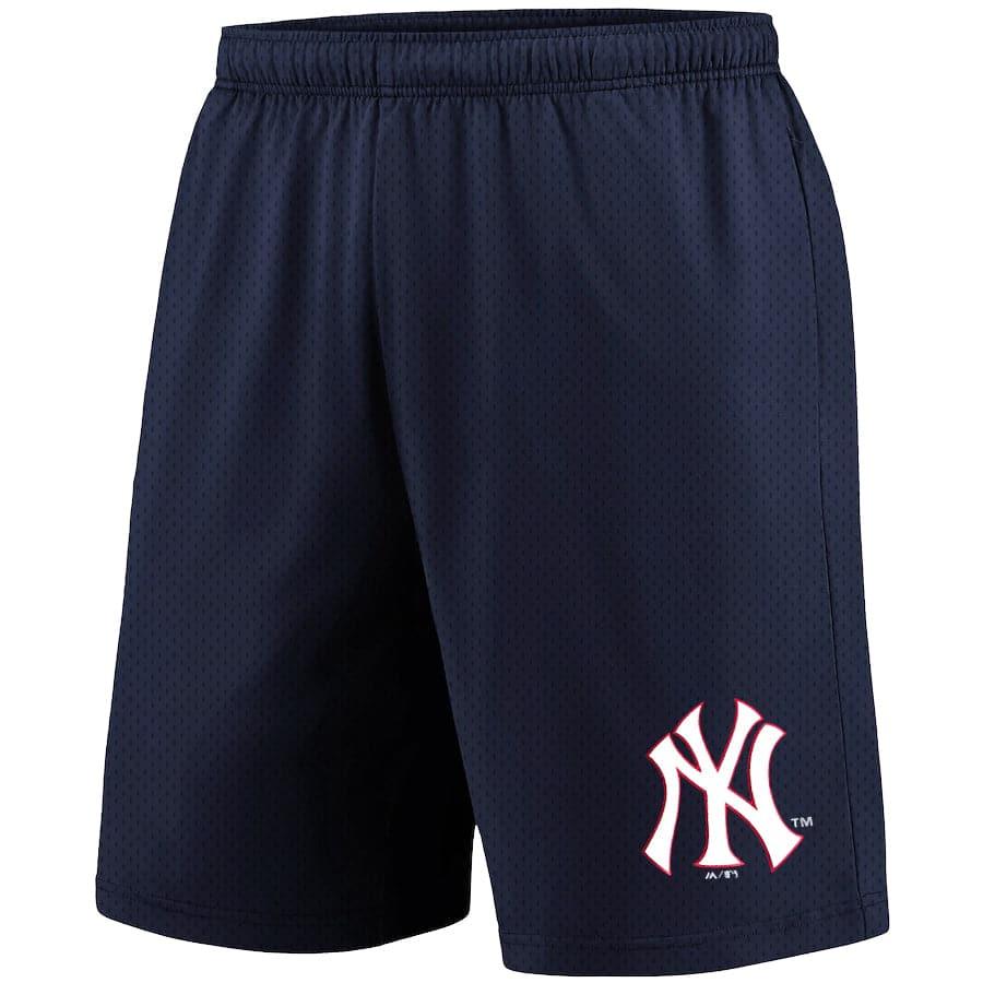 Majestic Athletic Shorts New York Yankees Majestic Athletic MLB Team Mesh Shorts - Navy