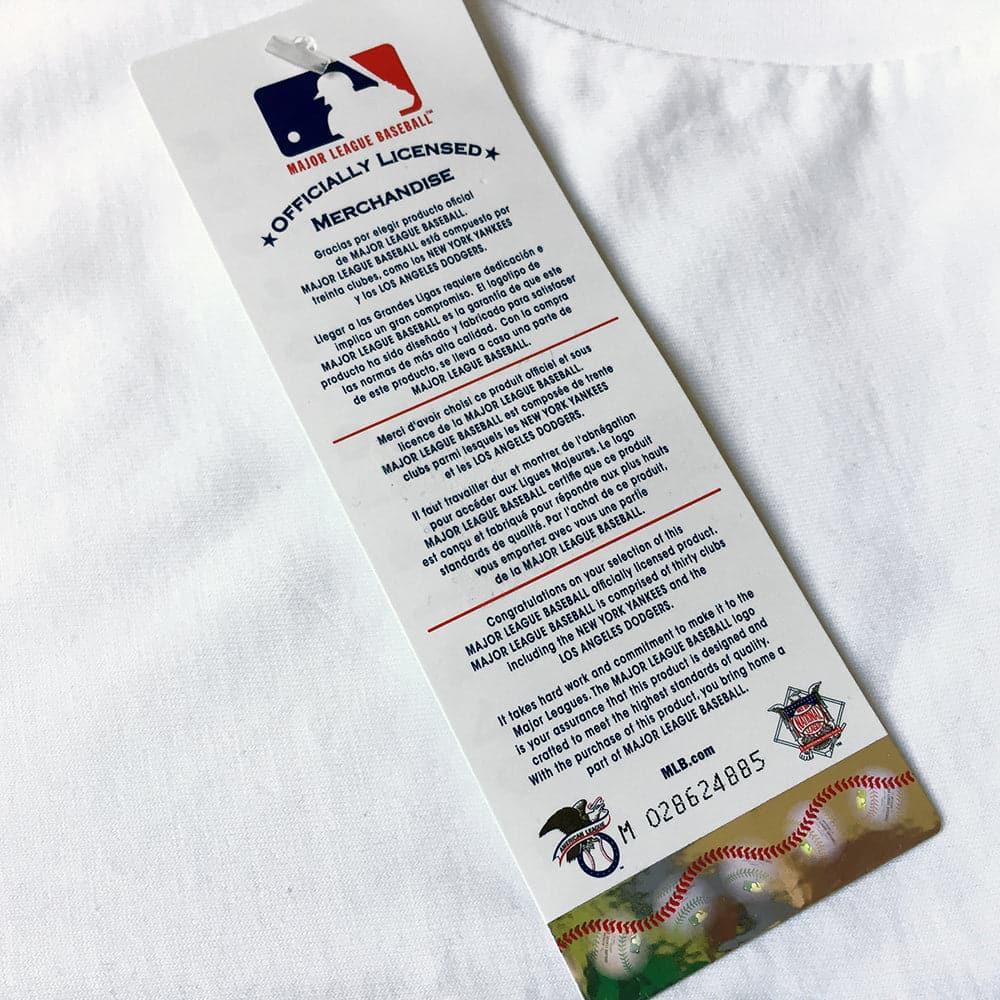 Majestic Athletic Long Sleeve Tees New York Yankees Majestic MLB Gramer Long Sleeve T-Shirt - White