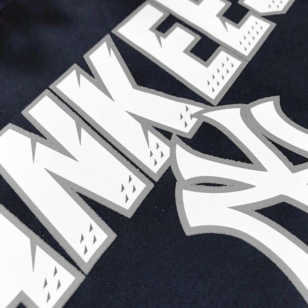 Majestic Athletic Jumpers New York Yankees Majestic MLB High Energy Performance Hoodie Jumper - Navy