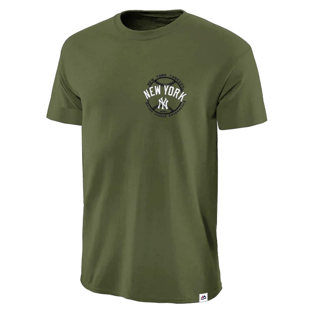 Majestic Athletic T-Shirts New York Yankees Majestic MLB Kardy T-Shirt - Olive