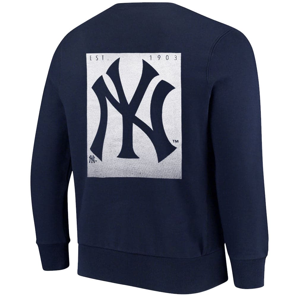 Majestic Athletic Jumpers New York Yankees Majestic MLB Pattison Crew Jumper - Navy