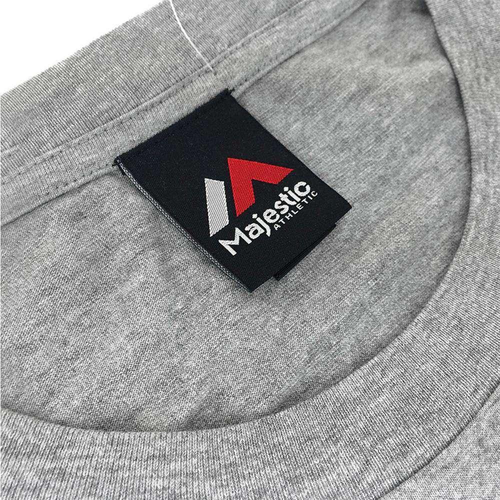 Majestic Athletic T-Shirts New York Yankees Majestic MLB Road Wordmark T-Shirt - Grey