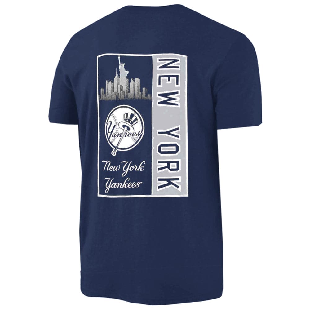 Majestic Athletic T-Shirts New York Yankees Majestic MLB Skyliner T-Shirt - Navy