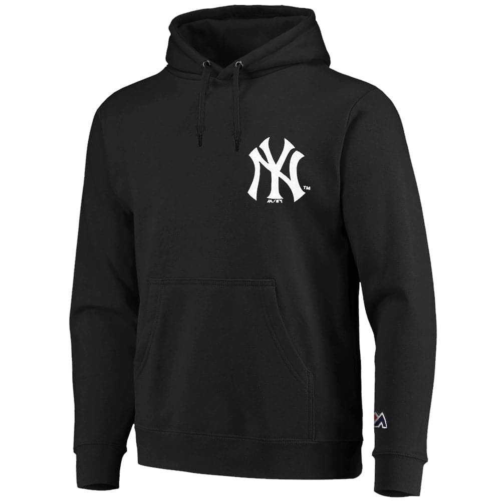 Majestic Athletic Jumpers New York Yankees Majestic MLB The Duke Hoodie Jumper - Black