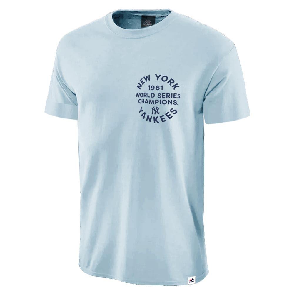 Majestic Athletic T-Shirts New York Yankees Majestic MLB Throwback Champions T-Shirt - Ice