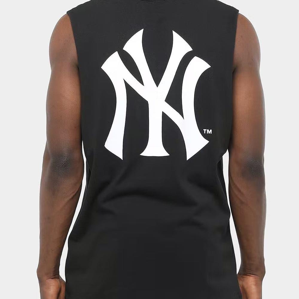 Majestic Athletic T-Shirts New York Yankees Majestic MLB Yisser Sleeveless Muscle T-Shirt - Black
