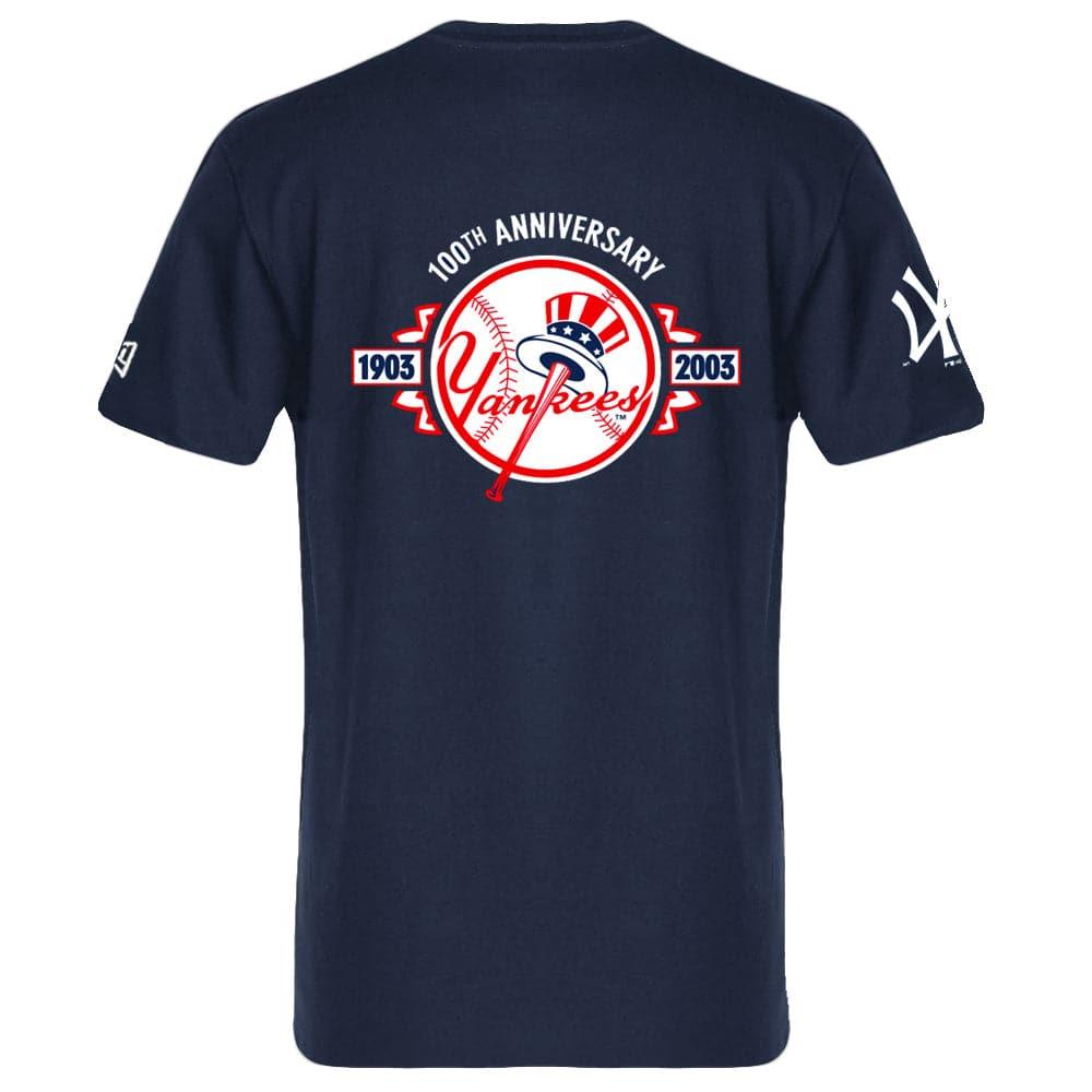 New Era T-Shirts New York Yankees New Era MLB 100th Year T-Shirt - Navy