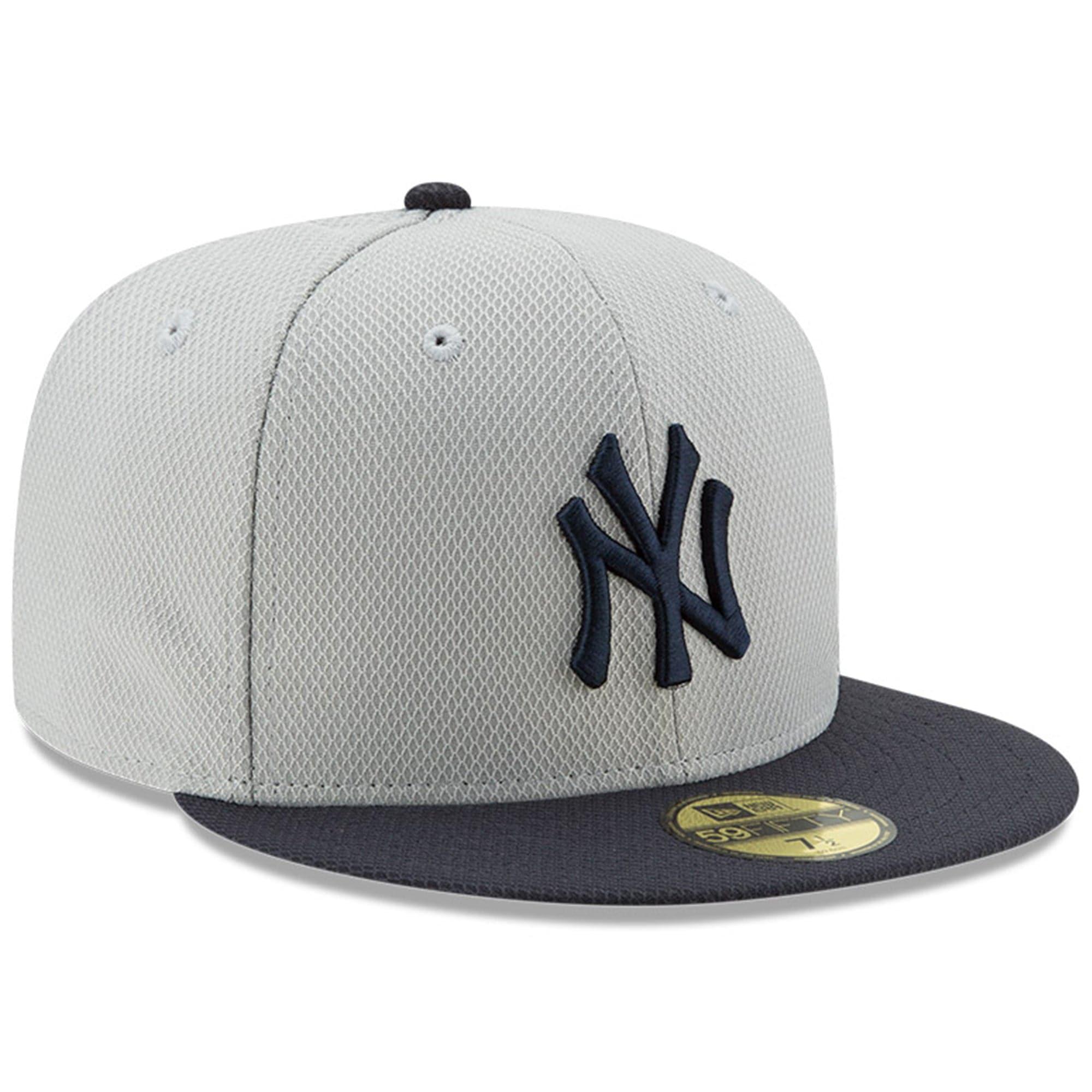 New Era Caps New York Yankees New Era MLB Alt Diamond Era Performance 59FIFTY Fitted Hat - Grey