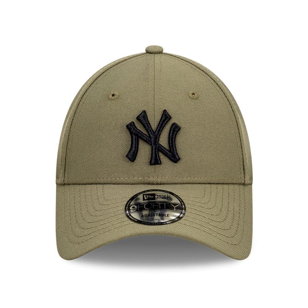 New Era Caps New York Yankees New Era MLB Black Tonal 9FORTY Snapback Curve Hat - Olive