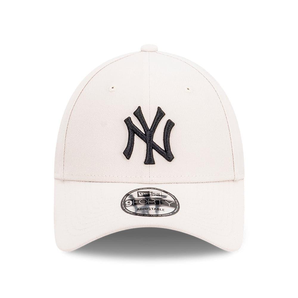 New Era Caps New York Yankees New Era MLB Black Tonal 9FORTY Snapback Curve Hat - Stone