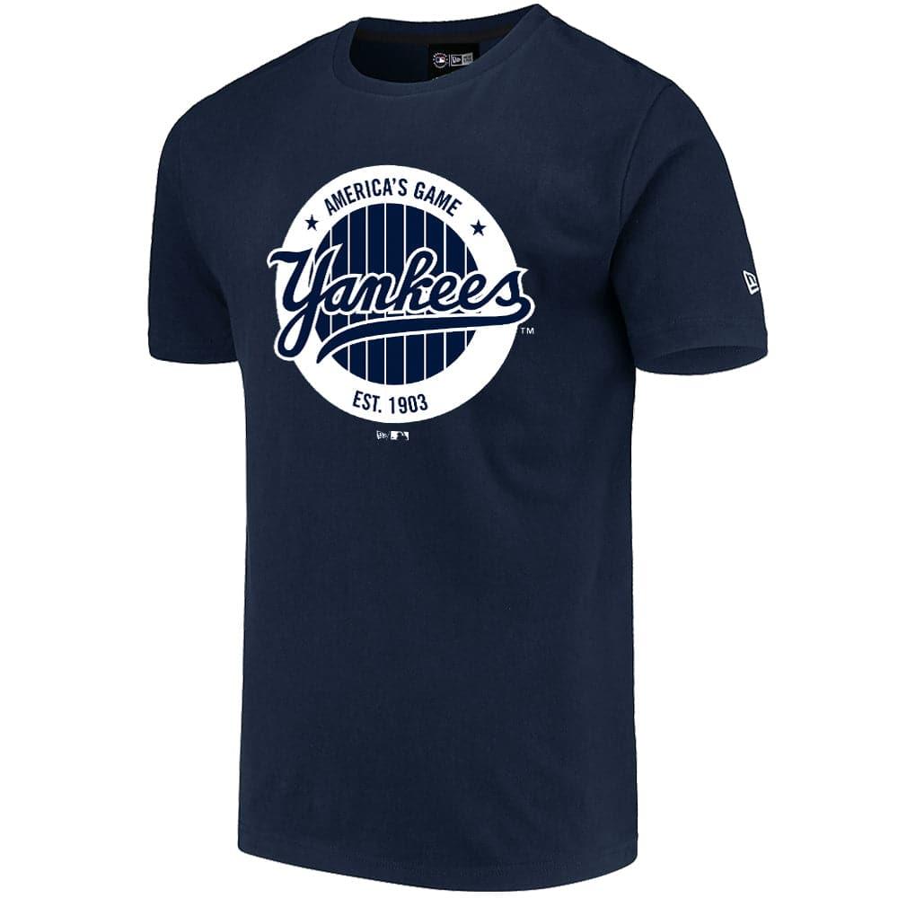 New Era T-Shirts New York Yankees New Era MLB Circle Logo T-Shirt - Navy