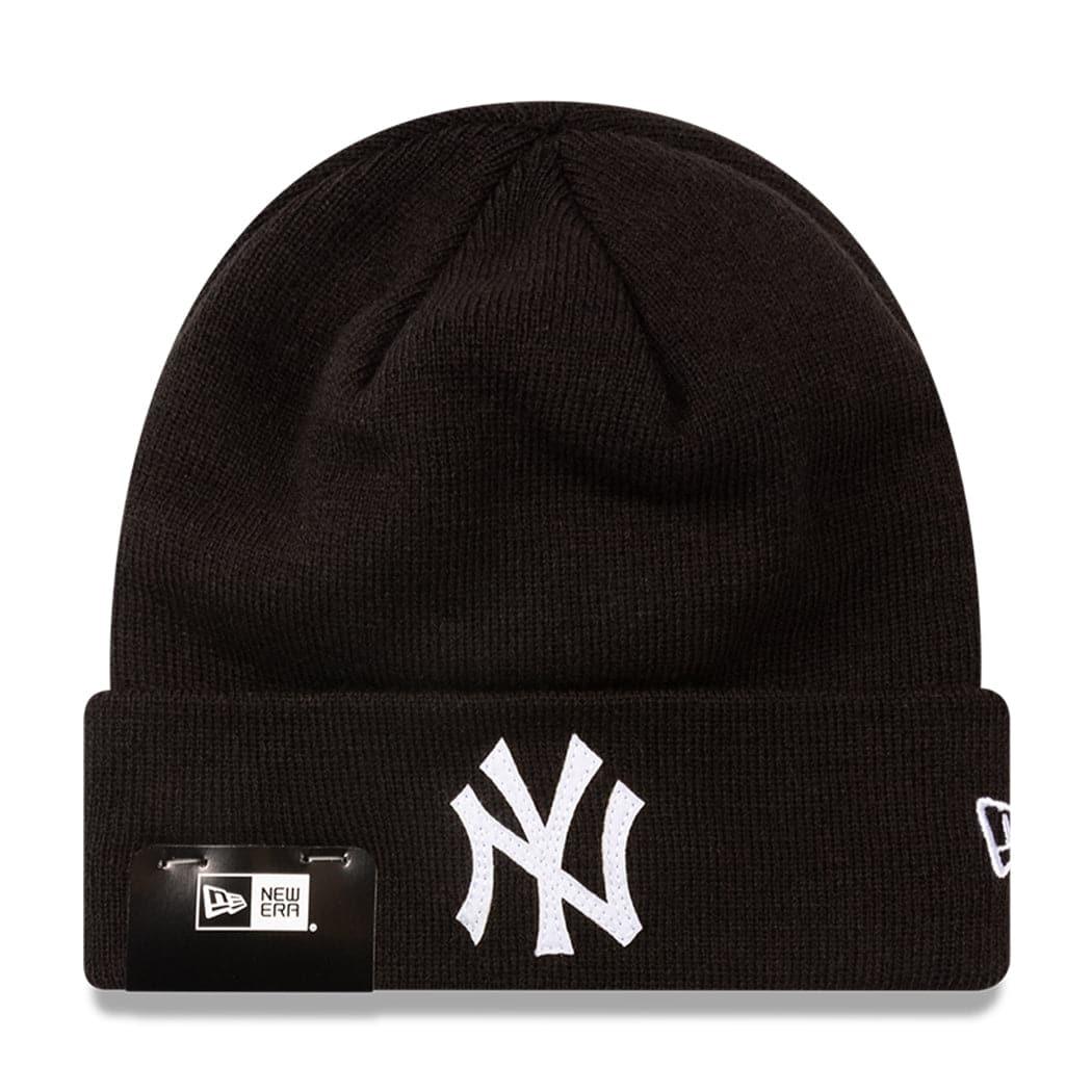 New Era Beanies New York Yankees New Era MLB Felt Logo Cuff Beanie - Black