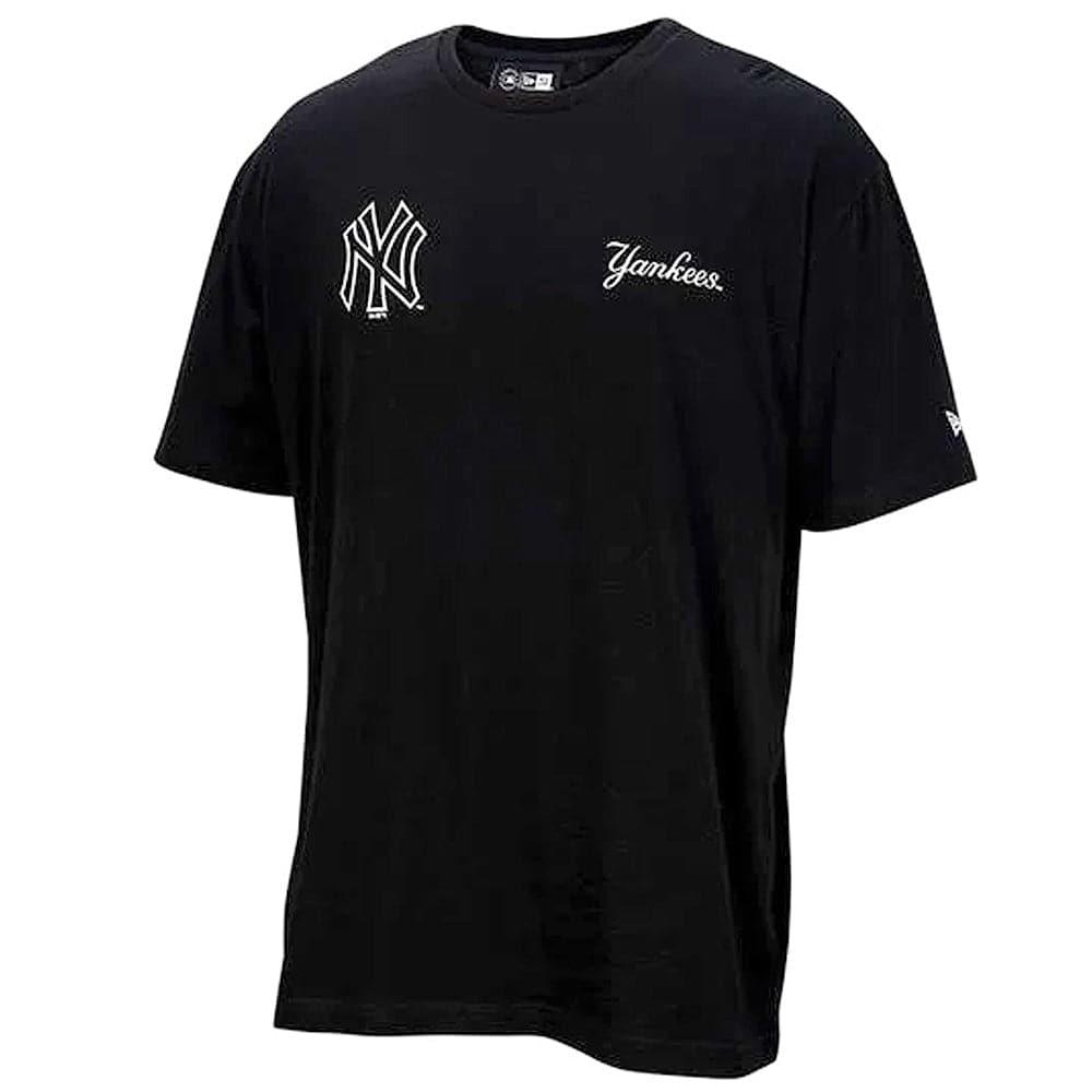 New Era T-Shirts New York Yankees New Era MLB Multi Logo Oversized T-Shirt - Black