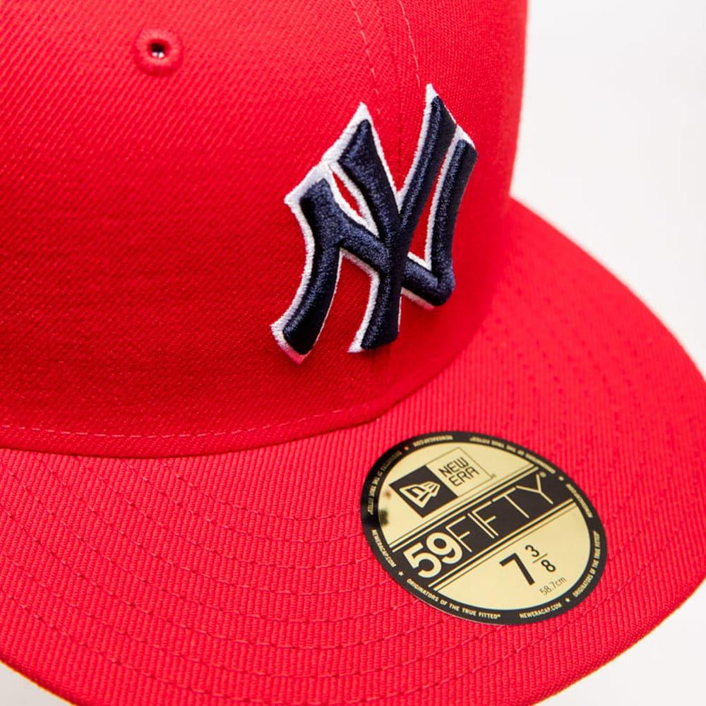 New Era Caps New York Yankees New Era MLB Scarlet Pop 59FIFTY Fitted Hat - Red