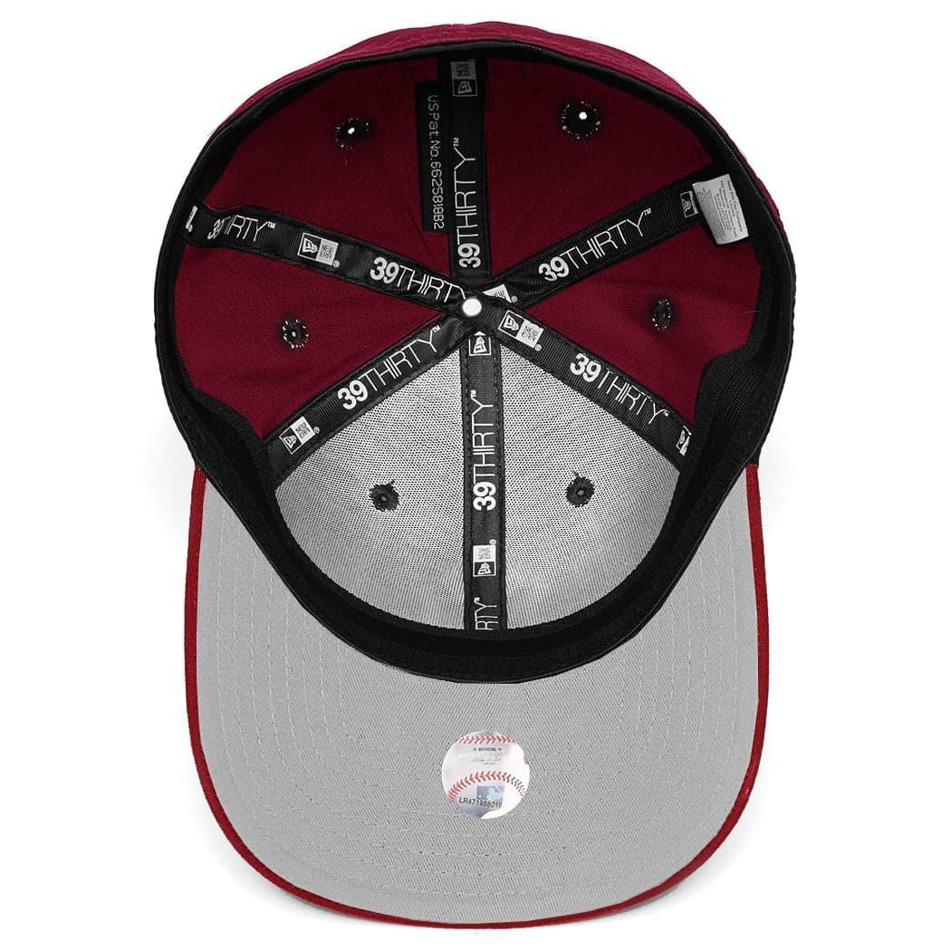 New Era Caps New York Yankees New Era MLB Team 39THIRTY Flex Fit Curve Hat - Crimson