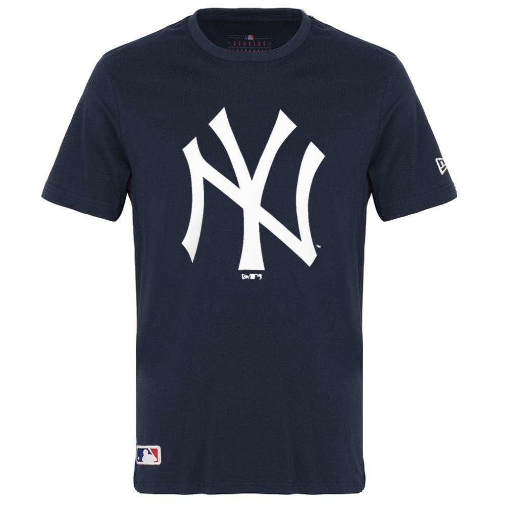 New Era T-Shirts New York Yankees New Era MLB Team Logo T-Shirt - Navy