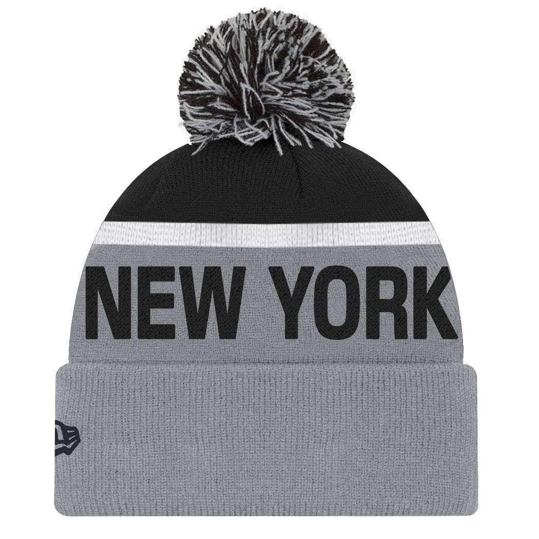 New Era Beanies New York Yankees New Era MLB Team Monochrome Knit Beanie - Grey