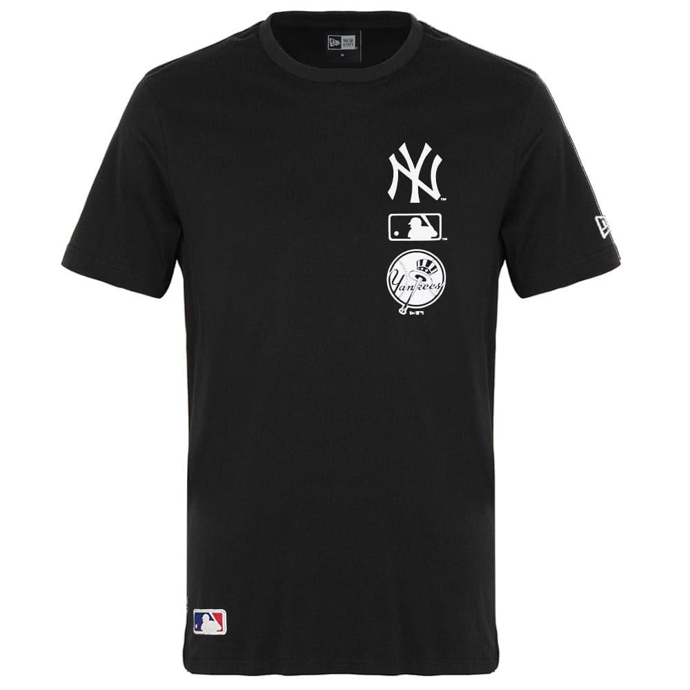 New Era T-Shirts New York Yankees New Era MLB Team Stack T-Shirt - Black
