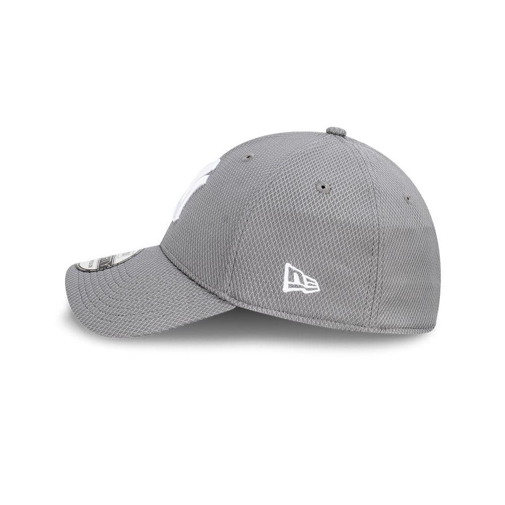 New Era Caps New York Yankees New Era MLB Team Storm Diamond Era 39THIRTY Flex Fiit Curve Hat - Grey