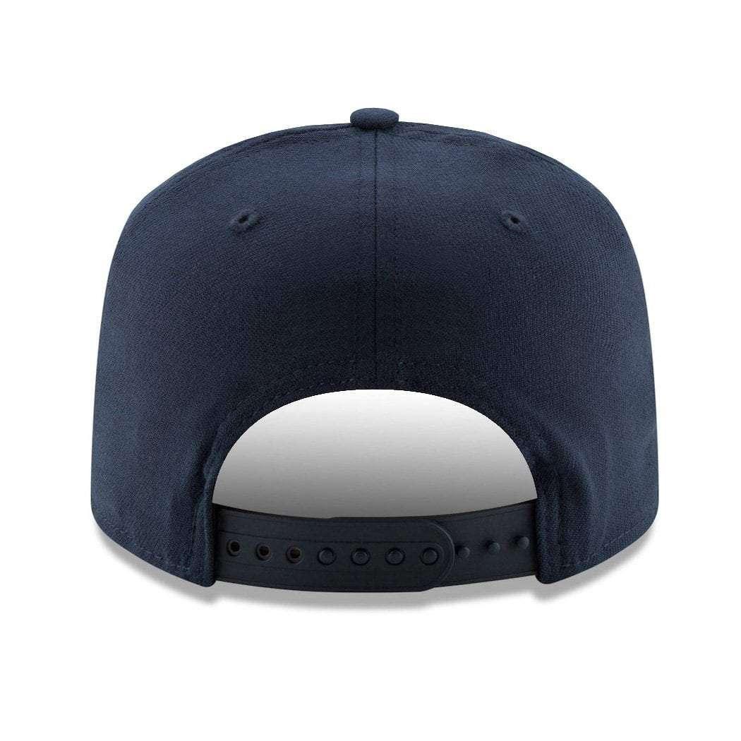 New Era Caps New York Yankees New Era MLB Team Stretch-Snap 9FIFTY Curved Snapback Hat - Navy