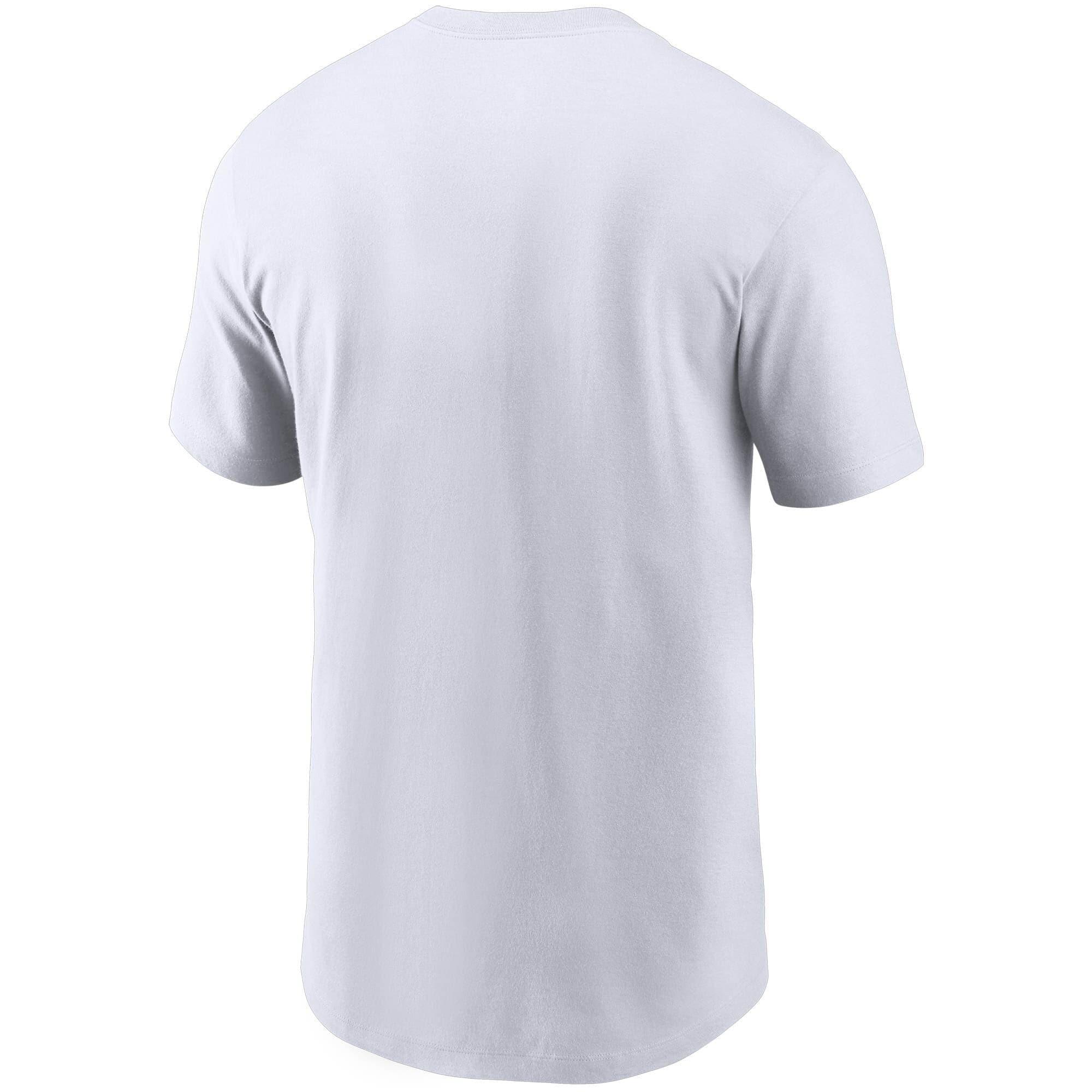 Nike T-Shirts New York Yankees Nike MLB Wordmark T-Shirt - White