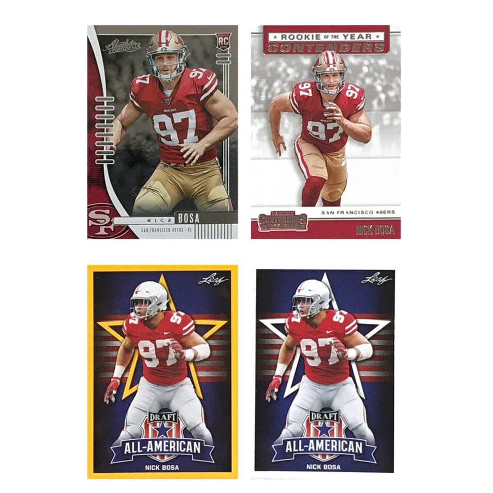 Panini Cards Nick Bosa San Francisco 49ers 2019 Panini NFL 4 Rookie Card Set
